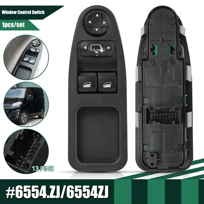 Front Electric Power Window Switch For Peugeot Expert Citroen Dispatch 6554.ZJ - Image 1 of 4