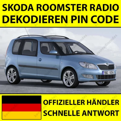 ✅SKODA ROOMSTER RADIO DEKODIEREN PIN CODE BEAT DANCE SWING RNS RCD ALLE MODELLE✅ - Bild 1 von 3