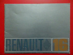 coche antiguo folleto turismos Renault 16 Francia año 1968 (9482 - Imagen 1 de 5