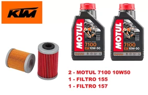 KIT TAGLIANDO KTM 690 DUKE 690 ENDURO 690 SMC 690 SUPERMOTO MOTUL 7100 10W50 - Foto 1 di 5