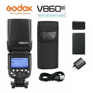 Godox V860III 2.4G TTL Li-ion Battery Wireless Camera Flash Speedlite for Canon - Picture 1 of 12