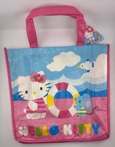 Sanrio Hello Kitty Summer Beach Reusable Tote Shopping Bag with Tags - Picture 1 of 7