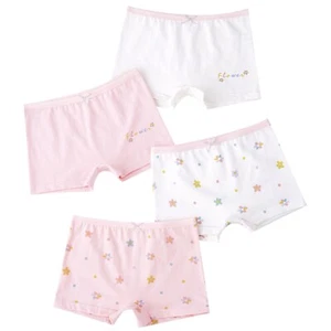 Kids Girls Underwear Under Dress 4Pcs/Set Assorted Boyshorts Playgrounds Cotton - Picture 1 of 60