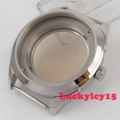 PARNIS Cristal Zafiro 42mm Caja Reloj Apto para NH35 NH36 Movimiento Impermeable Foto 1 de 4