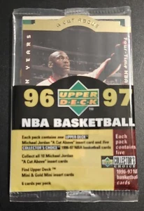 MICHAEL JORDAN F/S PACK 1996/97 U/D A CUT ABOVE JORDAN DIE CUT ON FRONT!!! - Picture 1 of 4