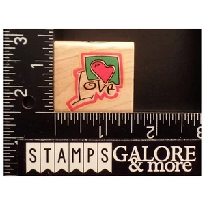 Inkadinkado Rubber Stamps 6132Q VALENTINES HEART LOVE SAYING #T19 - Picture 1 of 2