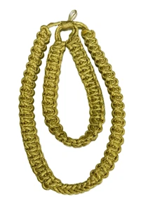 GOLD Fangschnur Fourragère Aiguillettes Schulterschnur - Picture 1 of 1