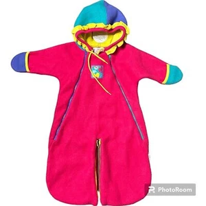 Vintage Gymboree fleece bunting suit primary colors 90s - Picture 1 of 5