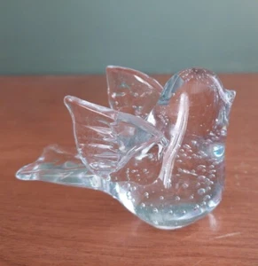 Vintage Kunst Glas kontrollierter Blasenvogel - Bild 1 von 4