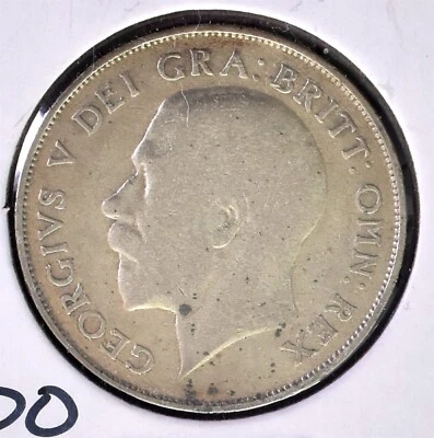 1922 ~ Great Britain ~ Silver Shilling Coin ~ George V ~ *L913 - Image 1 of 3