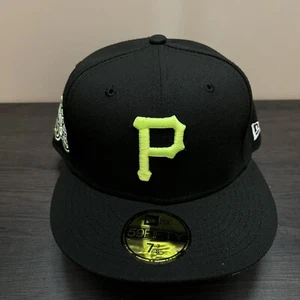 New Era Pittsburgh Pirates Summer Pop 59Fifty Hat 7 3/8 Black 76th World Series - Picture 1 of 13