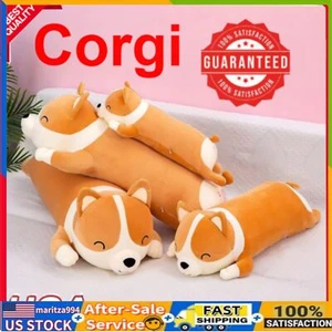 24" Big Soft Plush Corgi Dog Giant Toy Plushie Stuffed Animal Dog Pillow Gift - Picture 1 of 9