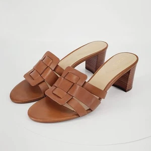 Lauren Ralph Lauren Women's Whitnee Sandals Leather Brown Size 8.5 B - Picture 1 of 10