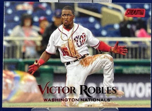 Topps Stadium Club 2019 VICTOR ROBLES NATIONALS RED FOIL Parallel Card #214 - Picture 1 of 2