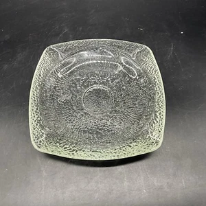 Vtg. Indiana Glass Crystal Ice Textured Ashtray - Picture 1 of 9