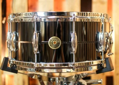 Tambor Gretsch 6,5x14 EE. UU. Personalizado Acero Sólido - G4164SS Foto 1 de 4