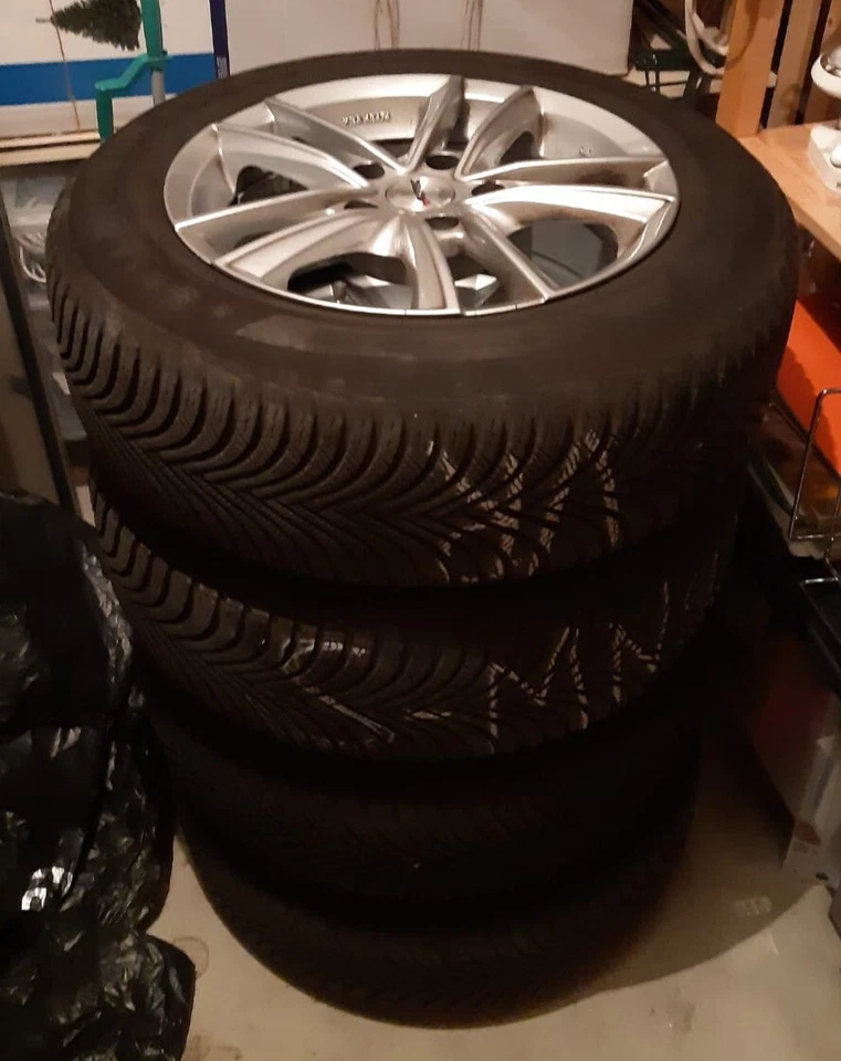 4x Winterreifen Michelin 205/60/R16 auf Alufelgen. Autec - Bild 1 von 4