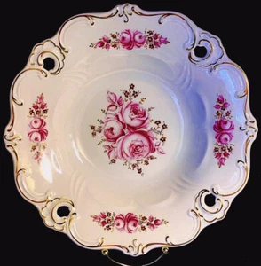 WEIMAR GERMANIA CIOTOLA ROSE ROSA ILSE SHELL VINTAGE 12" ORO NEIMAN - Foto 1 di 14