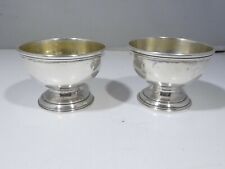 PAIR OF TIFFANY STERLING SILVER SALTS 3.18 TROY OUNCES 