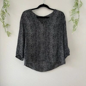 Joie Silk Cheetah Print Blouse XS Work Office Casual Chic Elegant Feminine Glam - Picture 1 of 6