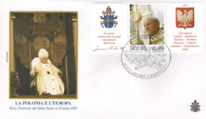 2004-Fdc enveloppe 1°Jour**/Vatican.Voyage du Pape J.P.II-Pologne et l'europe - Foto 1 di 1