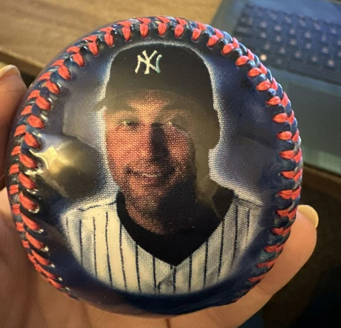 NY Yankees Derek Jeter #2 Short Stop Fotoball Baseball Cover