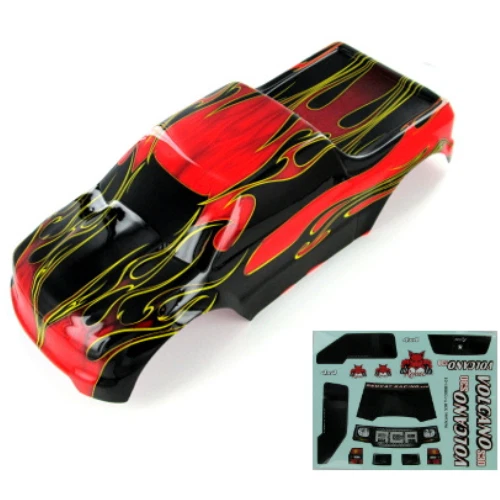 New Redcat Racing 1/10th RC Remote Truck Body Shell (Red/Flame) (1pc) 88049-R - Image 1 of 1