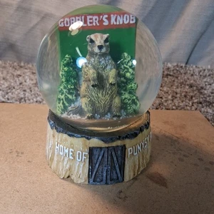 Snow Globe Suvenir From Gobblers Knob, PA Punxy Phil Groundhog's Day - Picture 1 of 7