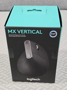 New Logitech 910-005447 Black MX Vertical Ergonomic Wireless Mouse  - Picture 1 of 1