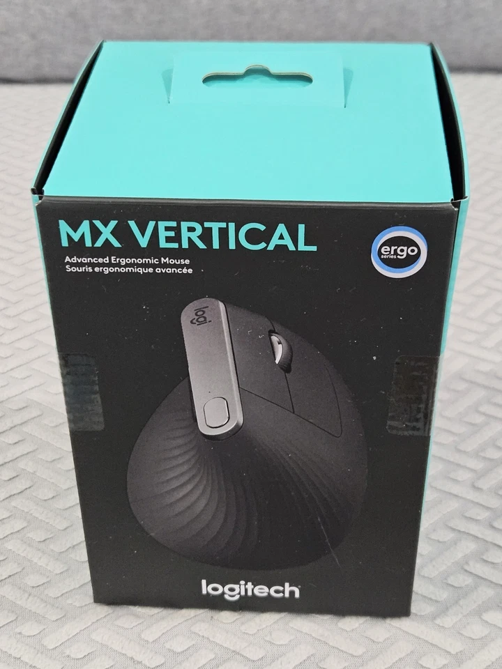 New Logitech 910-005447 Black MX Vertical Ergonomic Wireless Mouse  - Image 1 of 1