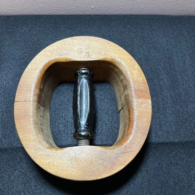Antique Wood Hat Stretcher 6 3/4 Millinery Tool Adjustable - Image 1 of 2