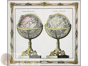 Globe Terrestre - Globe Celeste. Planet System, Brian 1766 - Picture 1 of 2