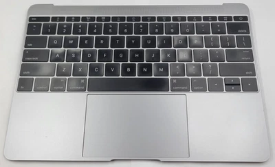 MacBook Retina 12" 2016 2017 A1534 estuche superior teclado de EE. UU. con panel táctil gris espacial Foto 1 de 4