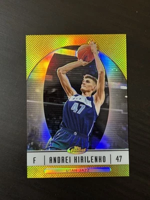 Andrei Kirilenko 2006-07 Topps Finest Gold Refractor /50 #20 Veteran SSP Jazz - Image 1 of 2