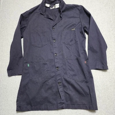 Workrite FR Chore Jacket Men's XL Blue Button Westex Indura Ultrasoft 4 Pocket - Image 1 of 4