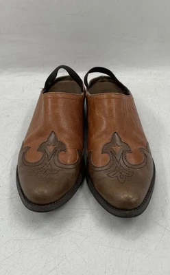Zapatos Mula Para Mujer Caja Amarilla Deanna-s Western Marrón Talla 9 Foto 1 de 4