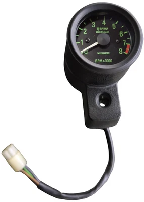 GENUINE 52mm BMW R65GS R80G/S R80GS Basic R100GS Tachometer RPM with holder E12 - Image 1 of 4