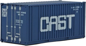 HO Scale Model of Cast (Blue, White) 20' Corrugated Container - Picture 1 of 1