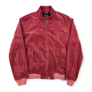 Polo Ralph Lauren Cord Harrington Jacke Rot Herren Large - Bild 1 von 10