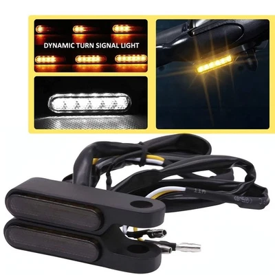 For Harley Sportster 1200 883 LED Handlebar Turn Signals Blinker Running Light F Foto 1 de 4