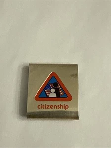 Boy Scouts CITIZENSHIP Skill Award Cubs Belt Loop Slide BSA Merit Badge GoldTone - Picture 1 of 6