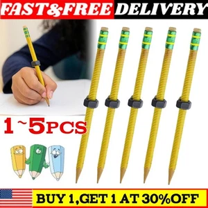 1 ~ 5X ADHS Fidget Pencil, Gewinde Bleistifthülle mit Muttern und Schrauben für Kinder & Erwachsene - Bild 1 von 11