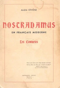 Nostradamus en français moderne - Les centuries | André Stivène | Etat correct - Picture 1 of 2