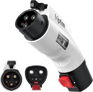 Viptoo Tesla to J1772 Adapter with Screen Display 60Amp 250V White - Foto 1 di 9