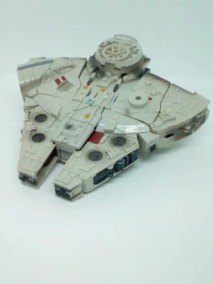 Star Wars Millenium Falcon Transformers Han Solo - Talks Lights Up - Incomplete  - Image 1 of 4