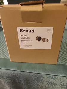 KRAUS BST-1B STAINLESS STEEL BASKET STRAINER DIAMETER 4.5 HEIGHT 4.5 - Picture 1 of 13