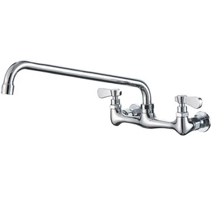Utility Sink Faucet Wall Mount Commercial Kitchen 12 Inch Length Swivel Spout... - Picture 1 of 7
