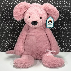 AUTHENTIC❣️Jellycat MARCELLA MOUSE - Soft Plush Toy Retired Large Pink Lovey NWT - Picture 1 of 5