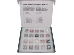 United Scientific Colección Roca y Mineral Set de Muestras - 20 Piezas - Juego 2 - Imagen 1 de 1