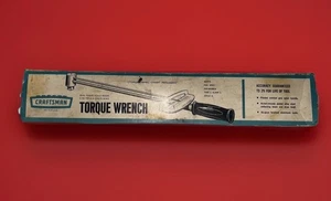 Vintage Craftsman 44641 Torque Wrench 1/2” Drive 0- 150 Ft-lb Beam Style W/ Box - Picture 1 of 9